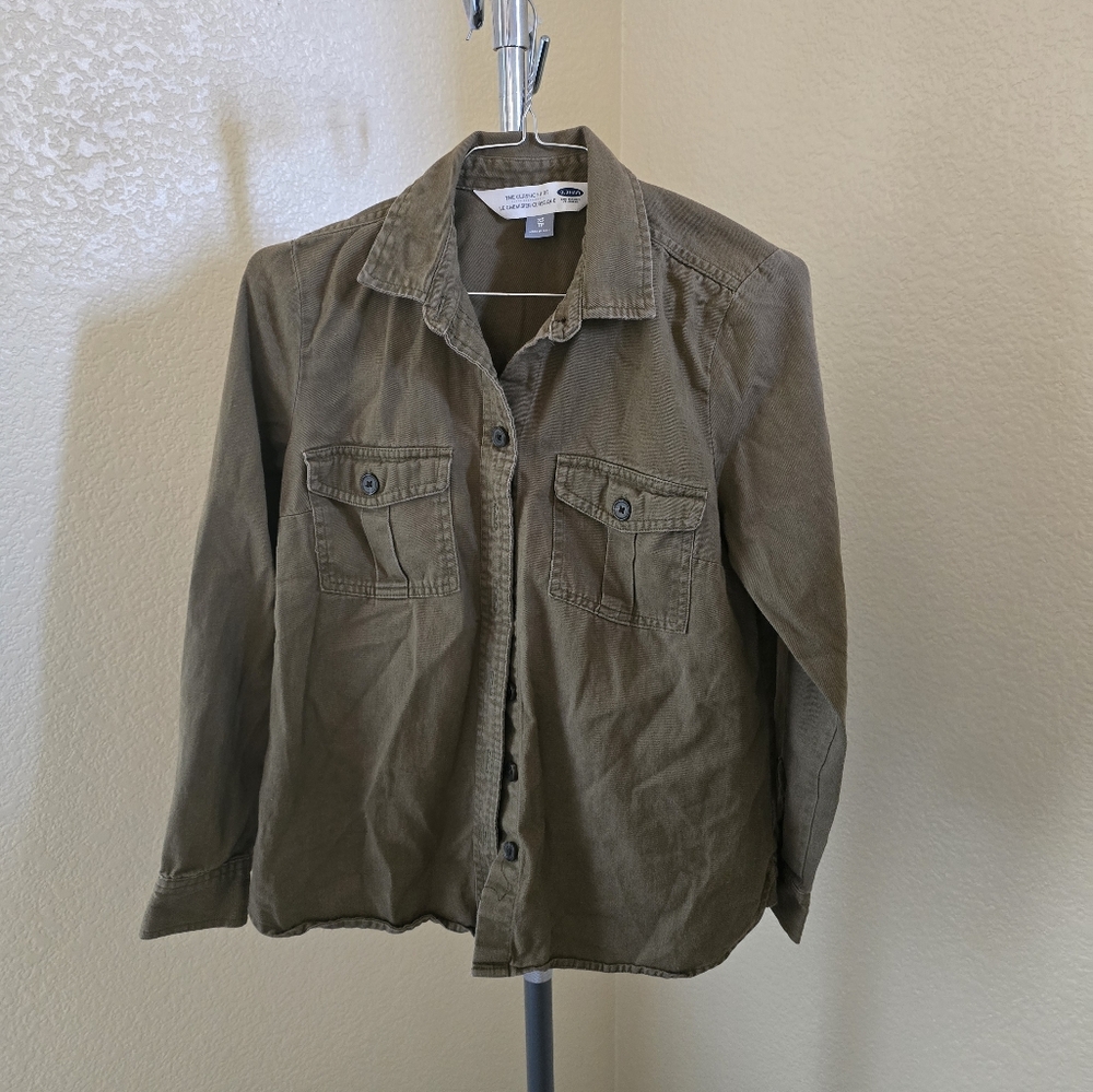 Old Navy Long Sleeve Shirt Button Down with Pockets